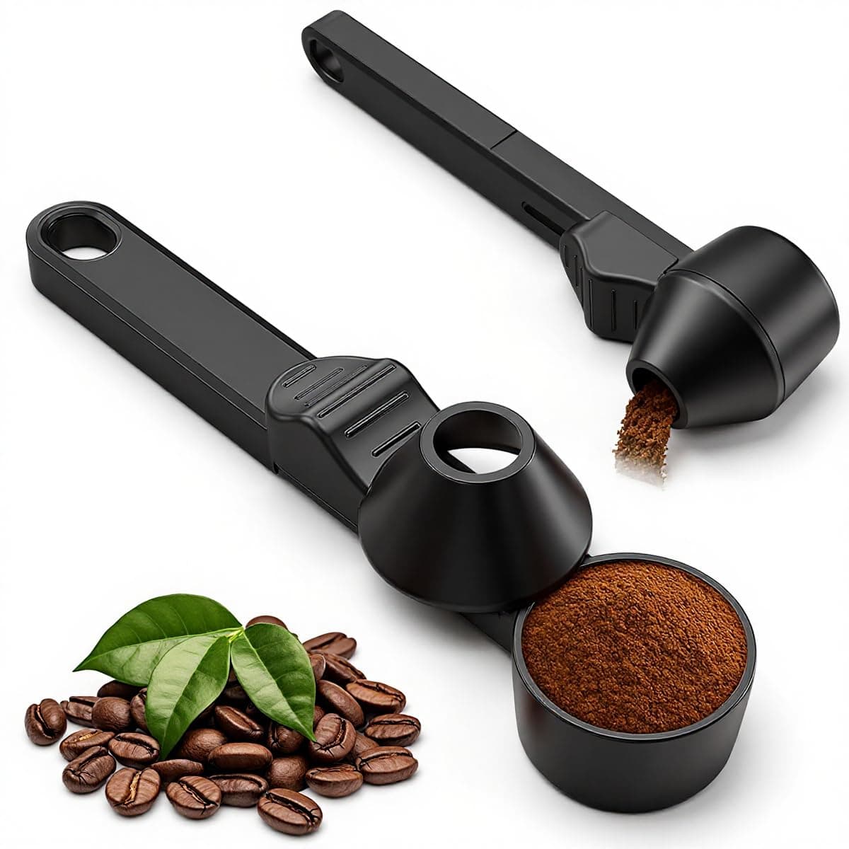 Supvox® Coffee Scoop Ground Coffee Measuring Spoon with Sliding Level & Funnel Design, Multifunctional Coffee Measuring Spoon for DIY Coffee Capsules, Coffee Beans & Grounds - Buy on Amazon