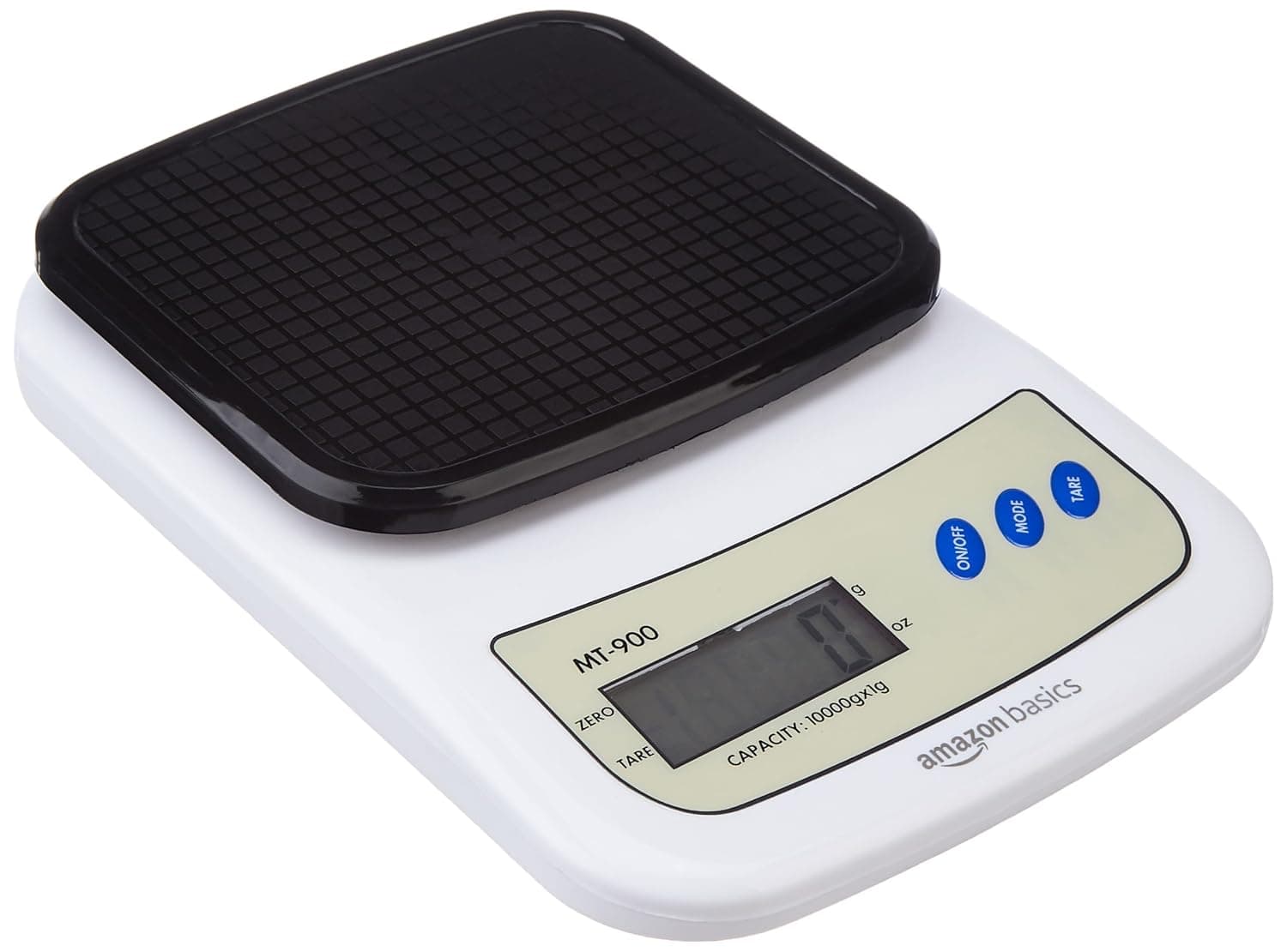 Amazon Basics Portable Digital Weighing Scale for Kitchen | Electronic Weighing Scale With Back light LCD Display and high precision sensors | Range of 1g-10 kg (Black) - Buy on Amazon