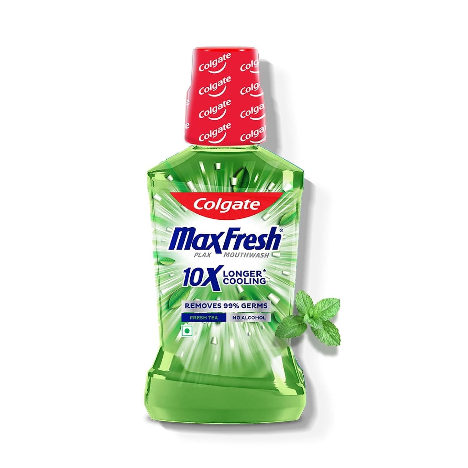 Colgate Plax Fresh Tea Mouthwash, 0% Alcohol, Antibacterial Mouth Wash for Bad Breath, Cavity Protection & Germ Defense for Adults, 500ml - Buy on Amazon